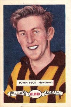 1958 Atlantic Petrol Stations Victorian League Stars #19 John Peck Front